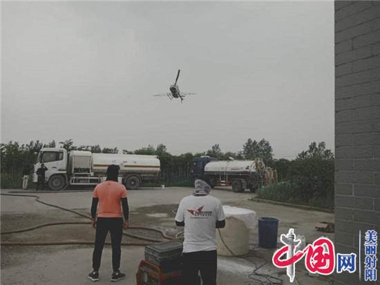 射陽臨海鎮 飛機噴藥治白蛾