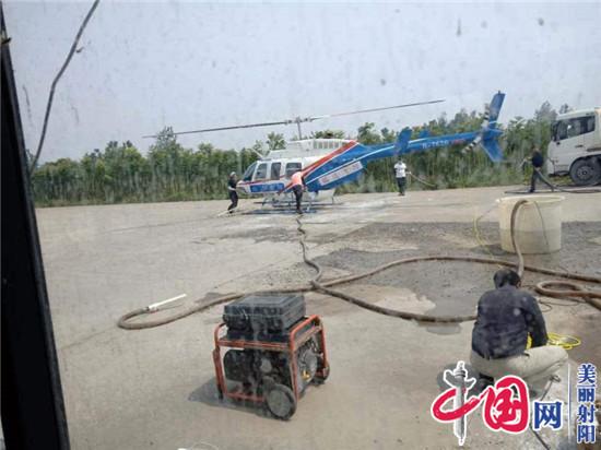 射陽臨海鎮 飛機噴藥治白蛾