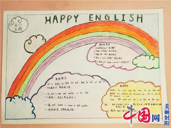 我為ENGLISH狂——射陽縣小學首屆英語節“制作手抄報”活動