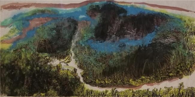 “山遼海闊 故土思源”，國畫家焦勇中國畫作品展陜西平利縣開幕