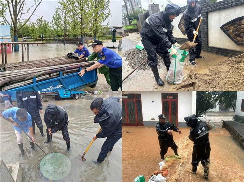 風雨中 城管藍——宜興城管為市民出行安全保駕護航